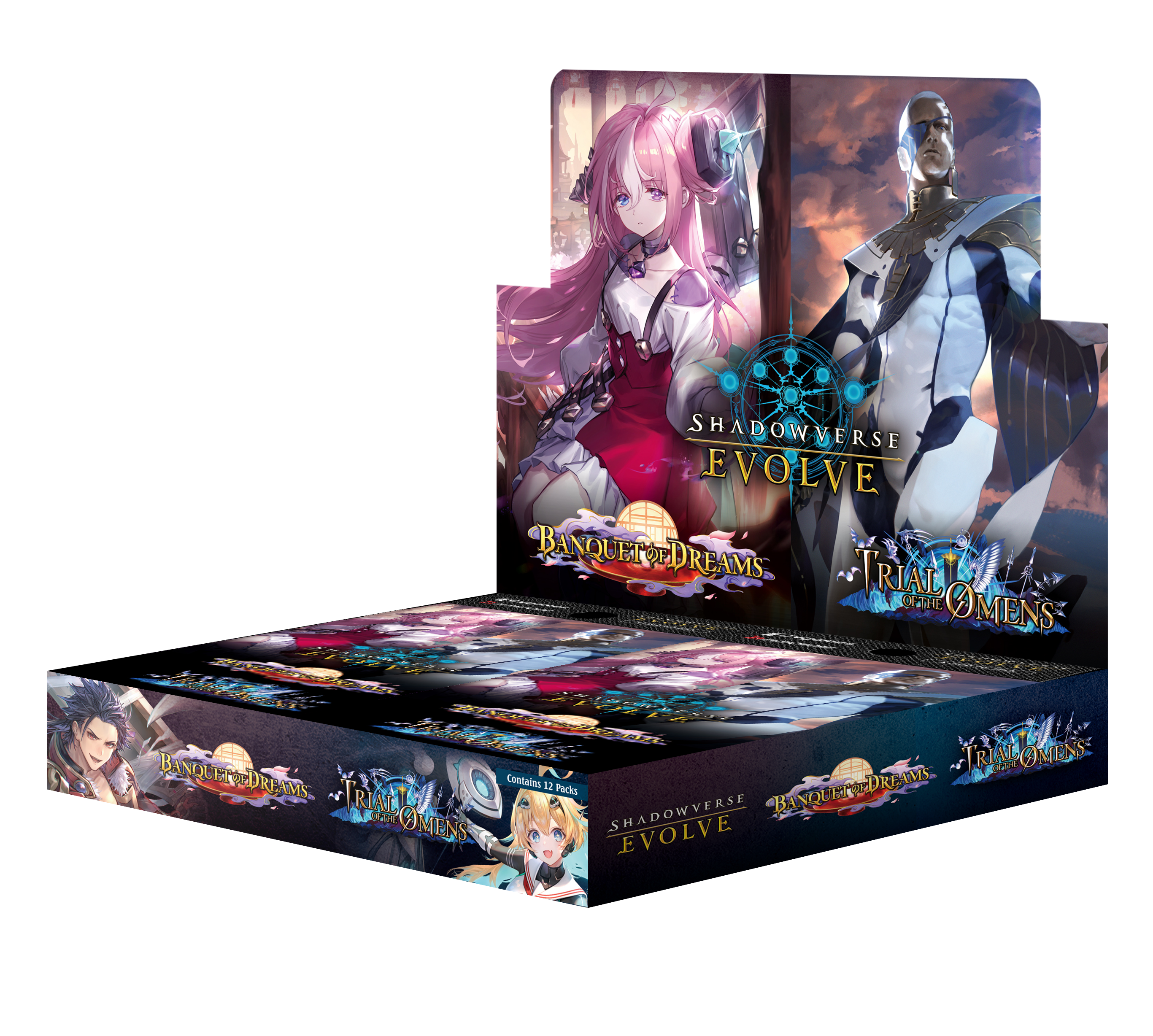 Shadowverse: Evolve - Combined Set 02 - Banquet of Dreams & Trial of the Omens - Booster Box (12x Packs)