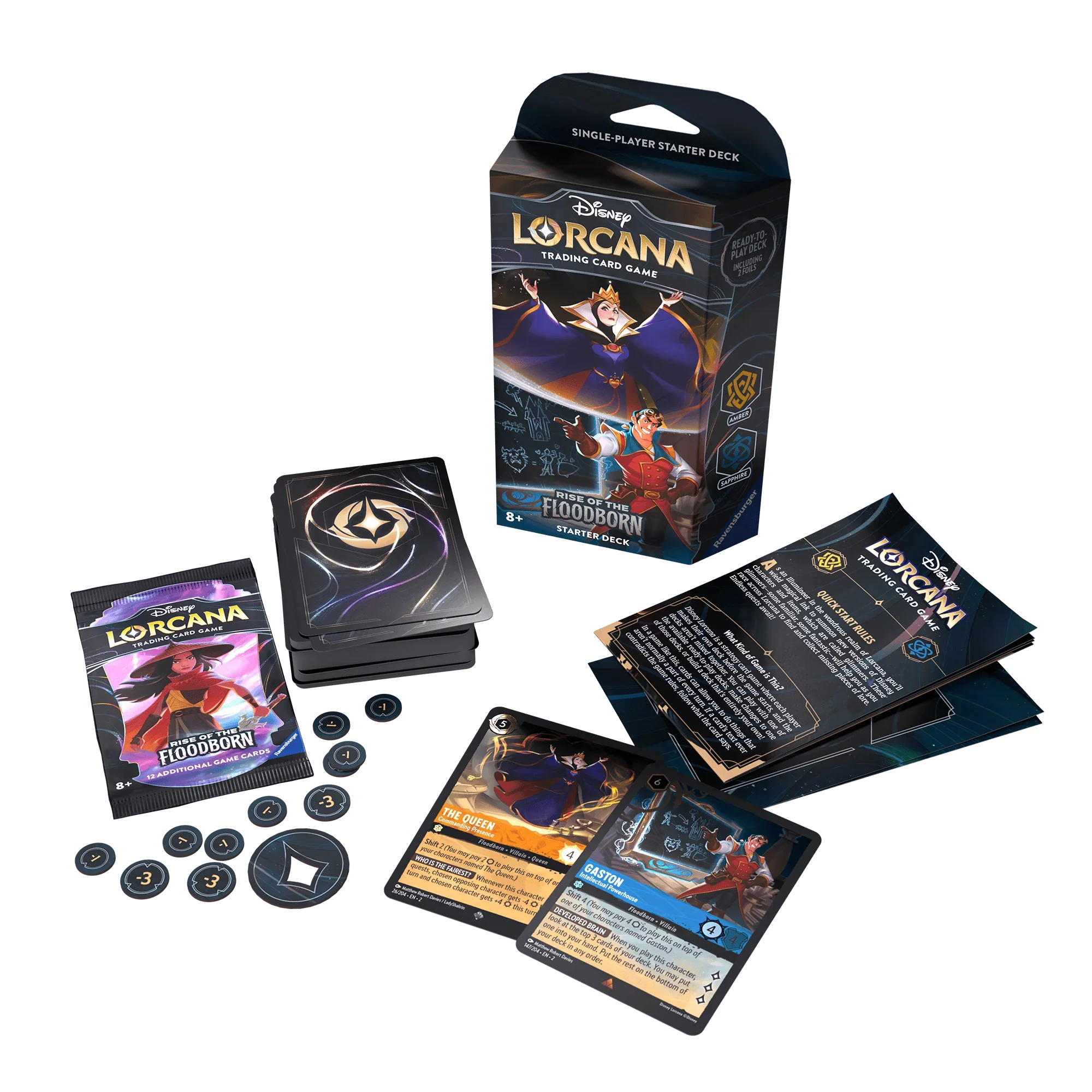 Disney - Lorcana TCG - Rise of the Floodborn - Starter Deck - Amber and Sapphire